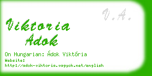 viktoria adok business card