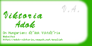 viktoria adok business card